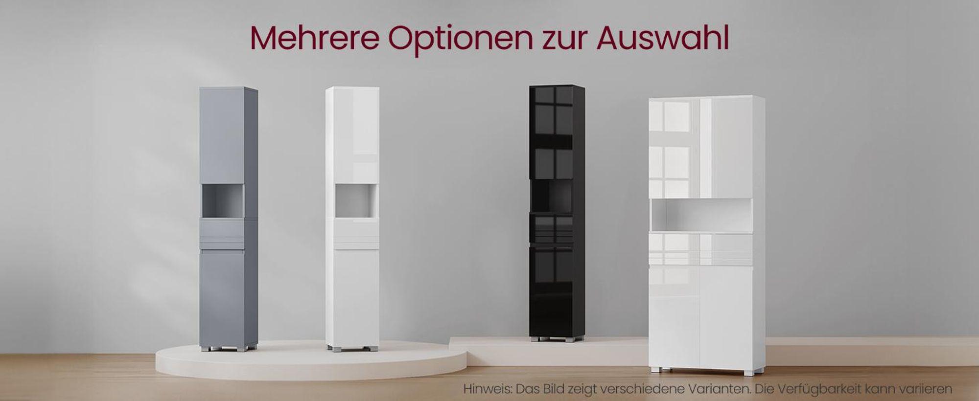 VASAGLE Badezimmerschrank, Badschrank, Badezimmermöbel mit einer Schublade/2 Schubladen, verstellbare Ablagen, offenes Fach