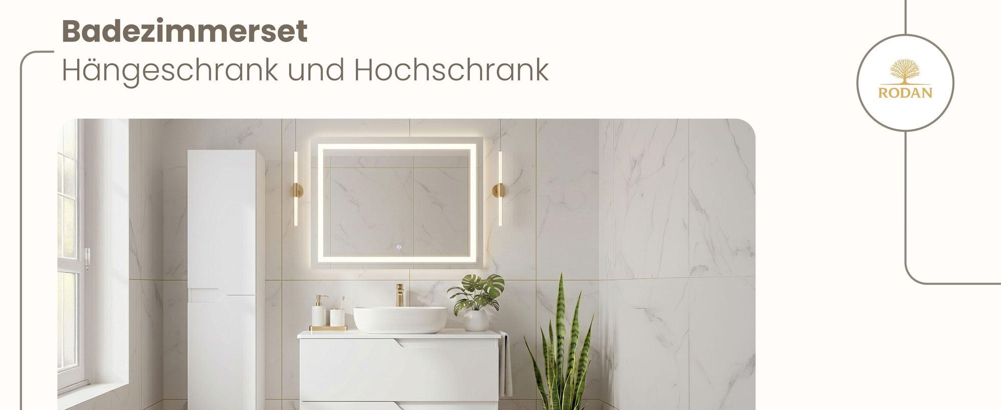RODAN, Badmöbel, Badschrank, Badezimmermöbel, Badezimmer, MODERN, Waschbeckenunterschrank