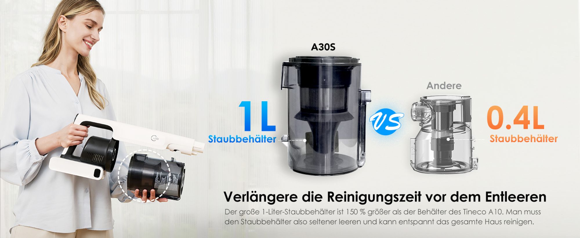 1L Staubbehälter