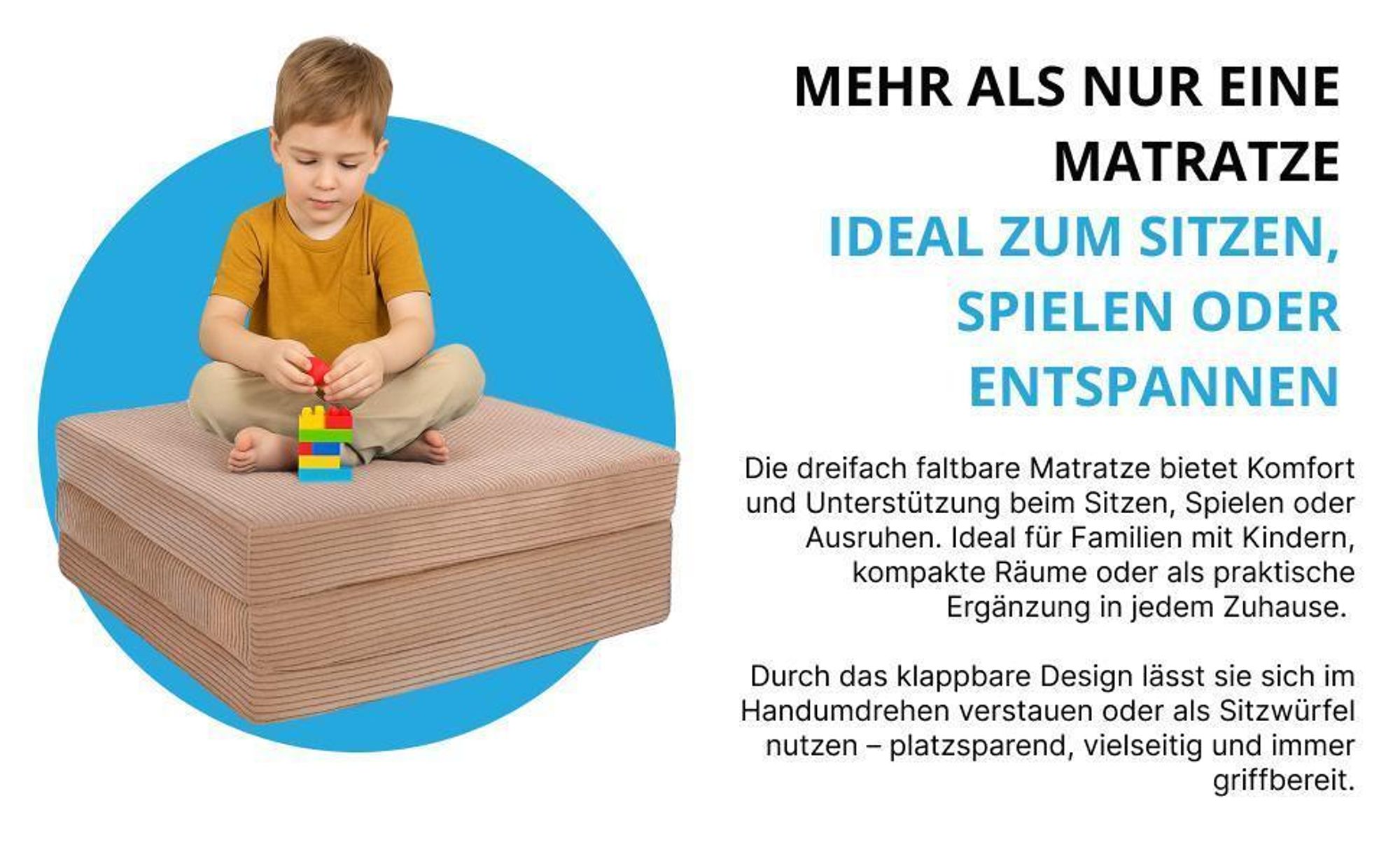 klappbares besuchermatratze gastebettmatratze kompakt klappmatratze gästematratze faltmatratze