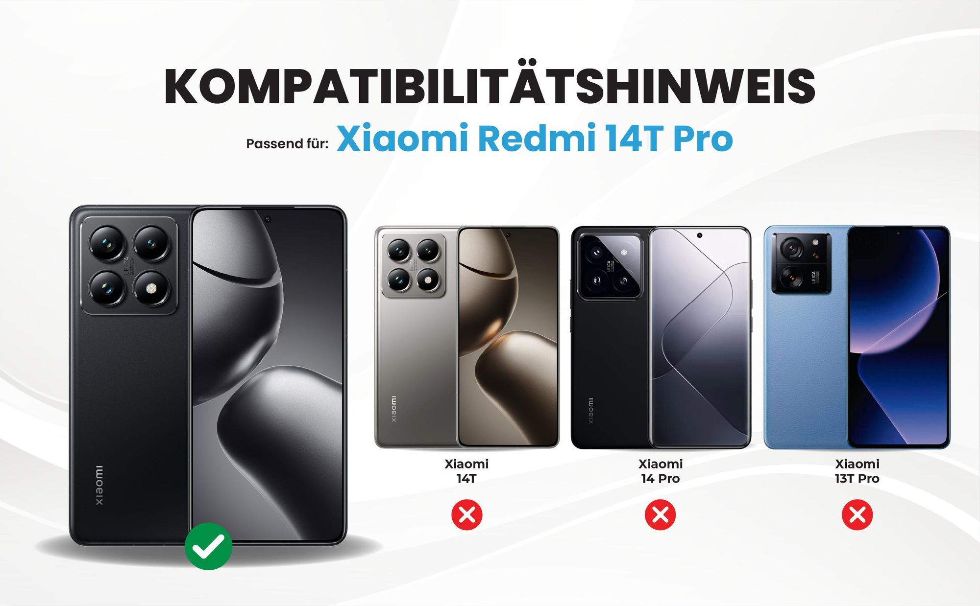 Kompatibilitätshinweise Hülle für Xiaomi 14T Pro