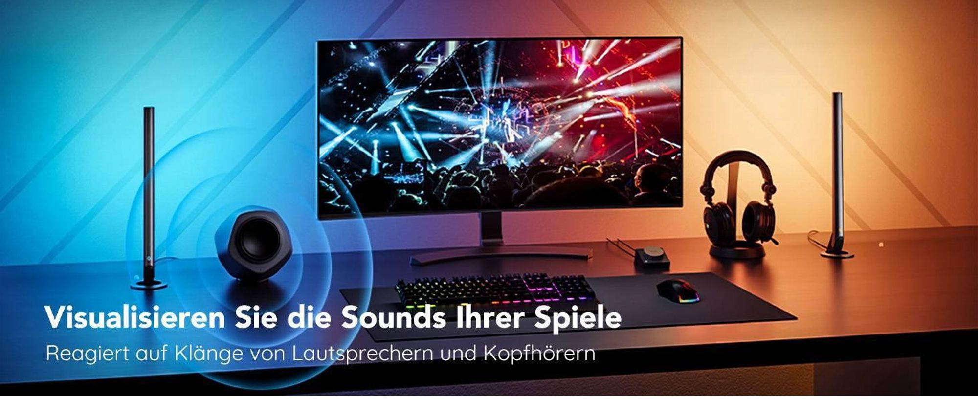 Govee RGBIC LED Lightbar, TV Hintergrundbeleuchtung für 45-70 Zoll