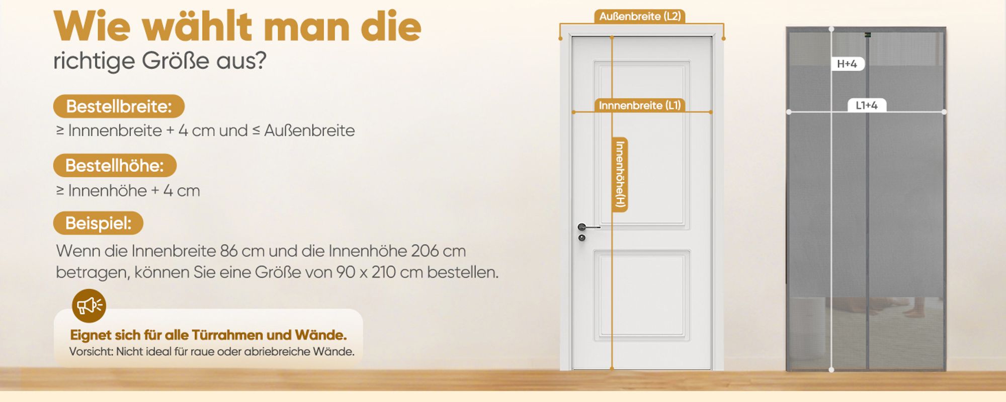 Sekey Sichtschutz Türvorhang mit Magnet – Blickdicht & Luftdurchlässig, Fliegengitter für 90 x 210 cm Balkon & Schlafzimmer