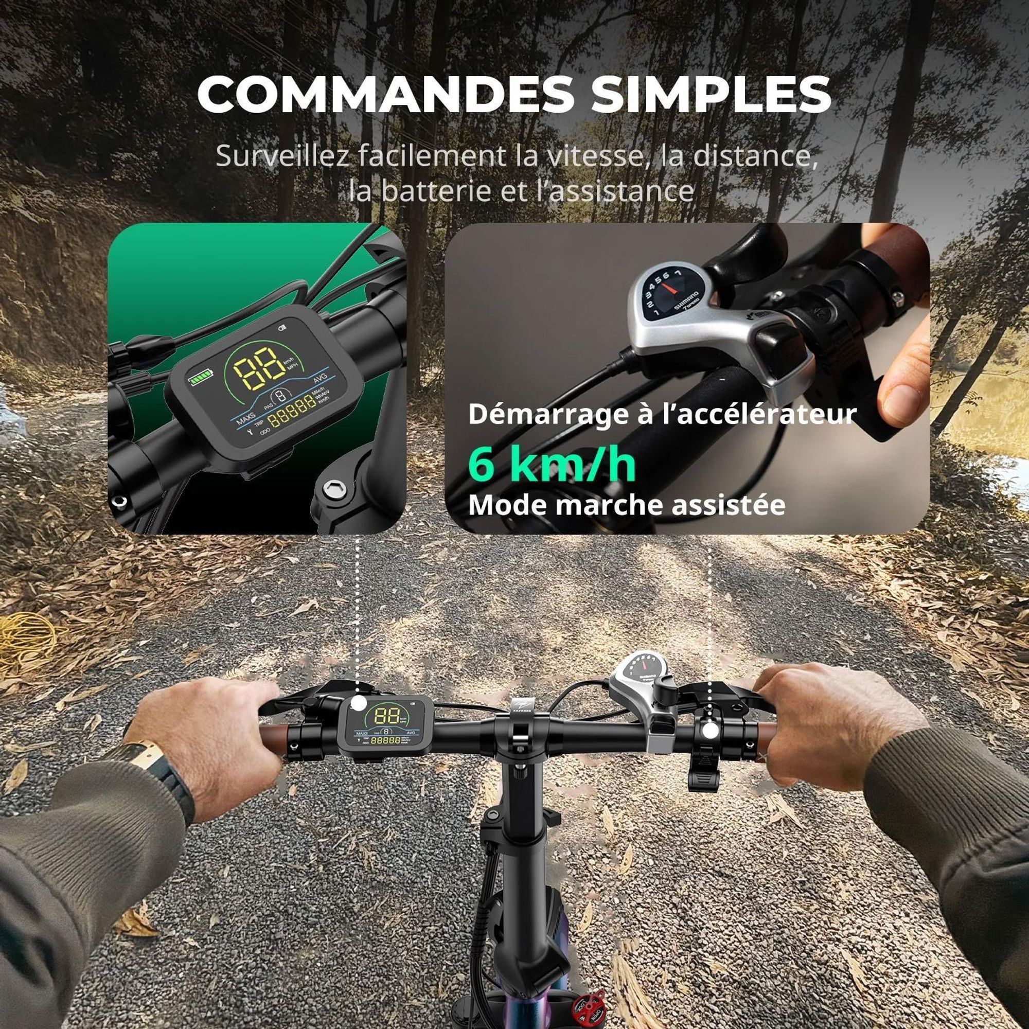 Vélo Électrique FAFREES F20 Pro - Moteur 250W Batterie 36V20Ah 20'' Pneus Freins À Disque Mécaniques - Bleu Aurore