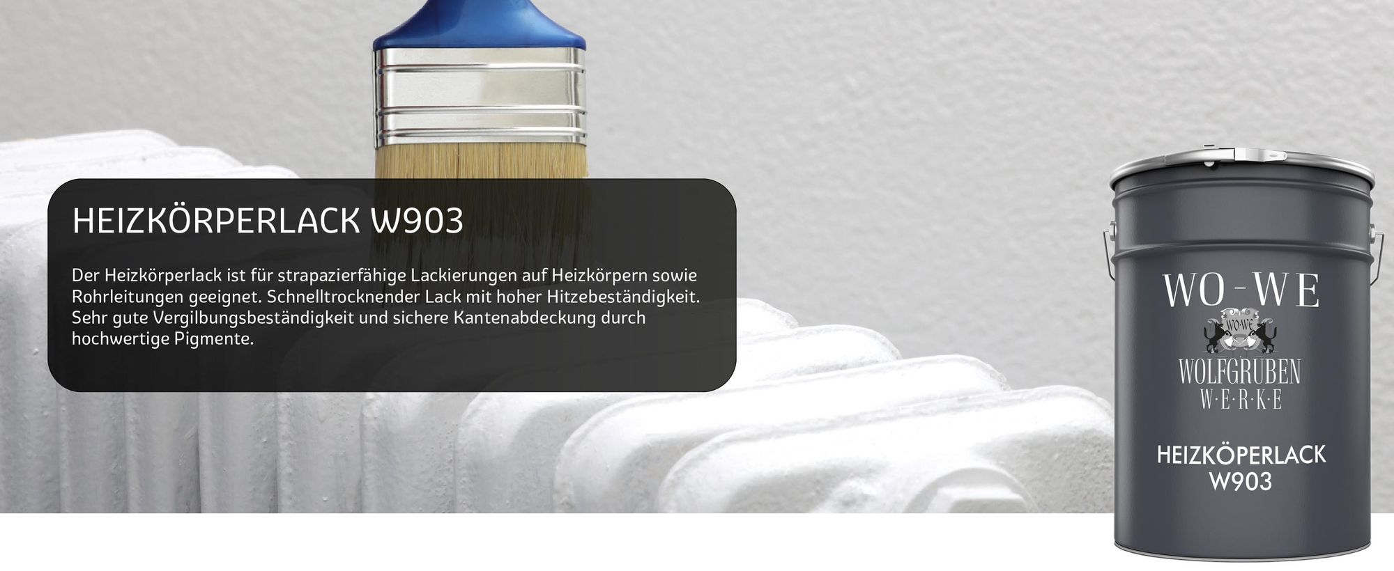 Heizkörperlack Heizungsfarbe W903