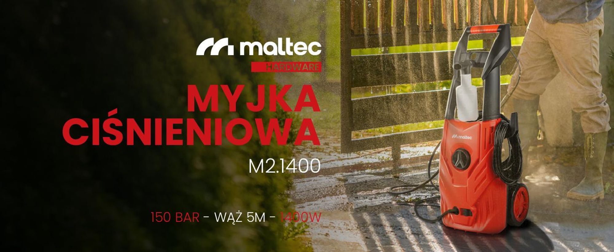 Myjka ciśnieniowa z pianownicą i turbo lancą, regulowaną lancą i aluminiową pompą