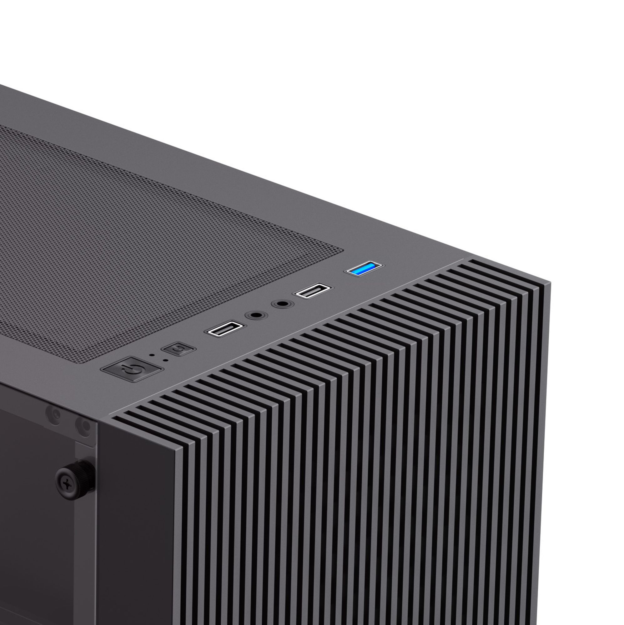 GAMEMAX Edge, Midi-Tower, ohne Netzteil, USB/Audio, Micro-ATX, 2*USB3.0