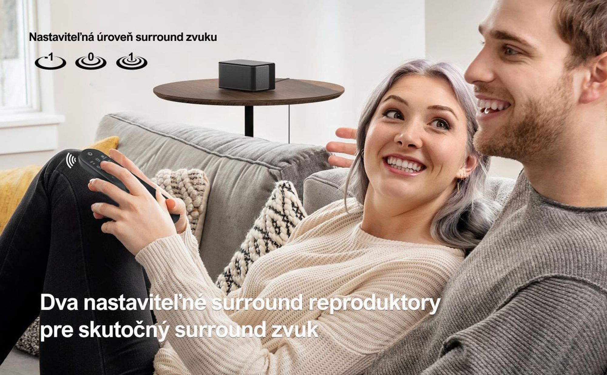 Soundbar ULTIMEA 5.1 s technológiou Dolby Atmos, 3D priestorový zvukový systém so subwooferom, 2 zadné reproduktory, soundbar 5.3 Bluetooth s nastaviteľnými basmi