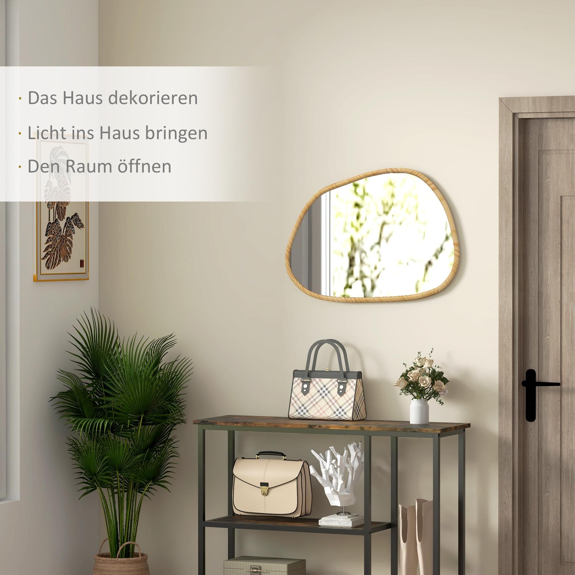 Kiefernholz Flurspiegel Natur