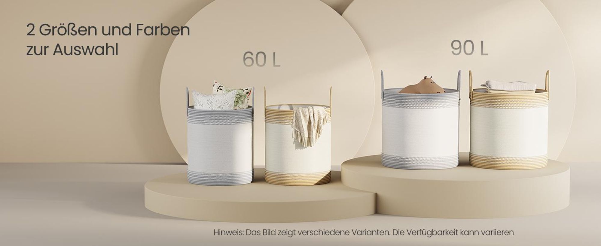 SONGMICS Wäschekorb, 60 L Wäschesammler, Aufbewahrungskorb mit Deckel