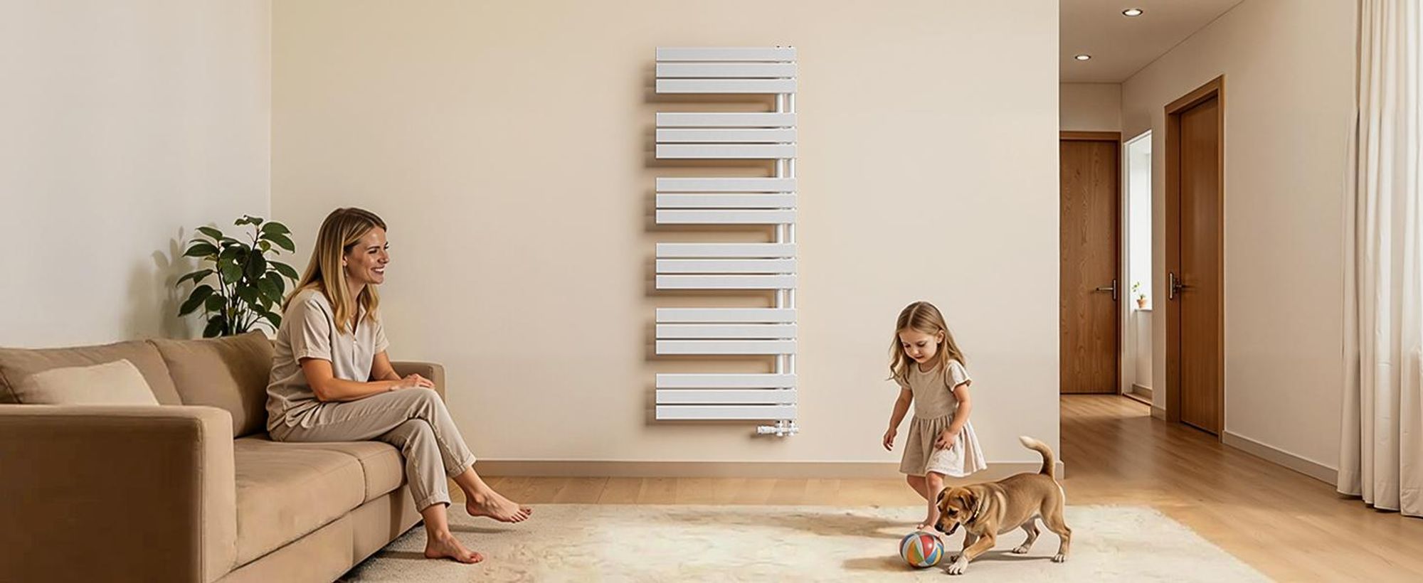 S'AFIELINA 1599x600mm designerski grzejnik łazienkowy grzejnik ręcznikowy płaski panel boczne podłączenie grzejnik do łazienki suszarka na ręczniki biały 958 Watt