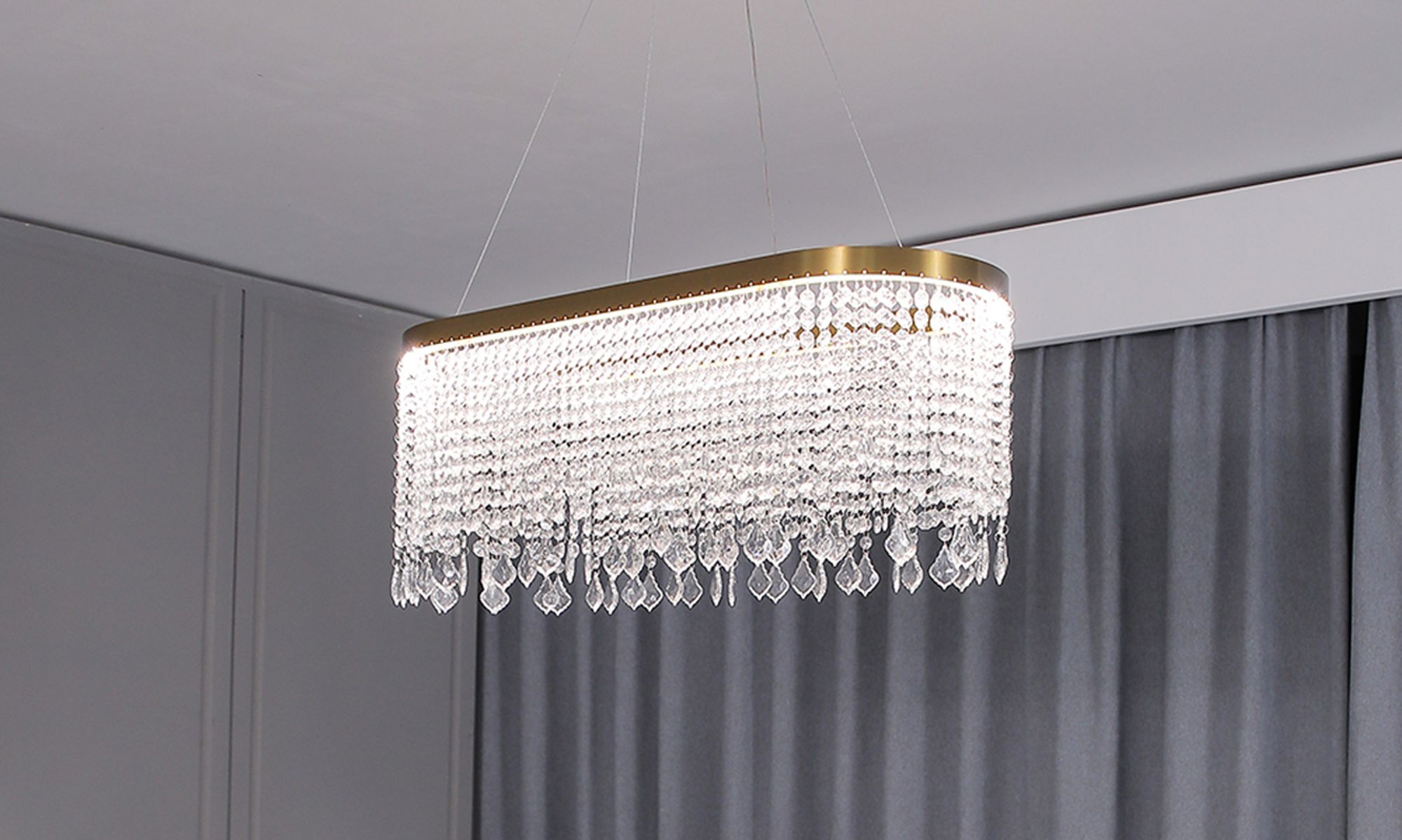 LED Pendelleuchte Deckenleuchte 2022-500 Leuchte Lampe mit Fernbedienung Lichtfarbe/Helligkeit einstellbar dimmbar LED Wohnzimmerleuchte Deckenlampe LED Deckenleuchte