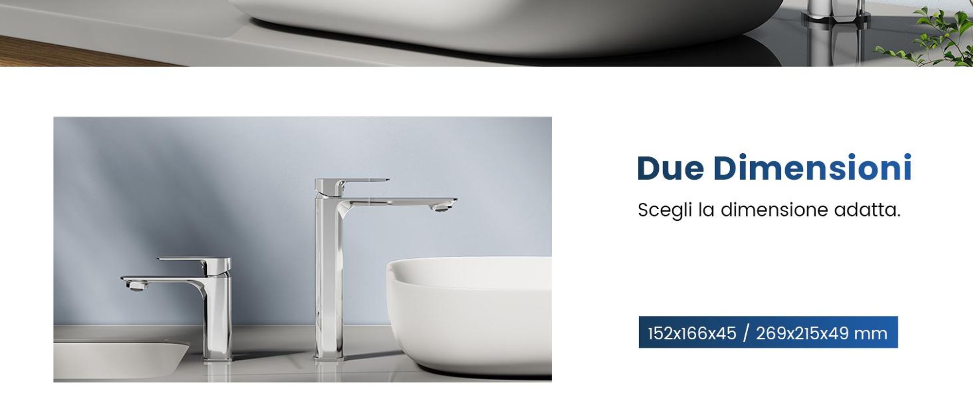 EMKE Rubinetto per lavabo Rubinetto per lavandino Rubinetto per bagno Miscelatore monocomando Rubinetto per bagno in ottone 269 x 215 x 49 mm Cromo