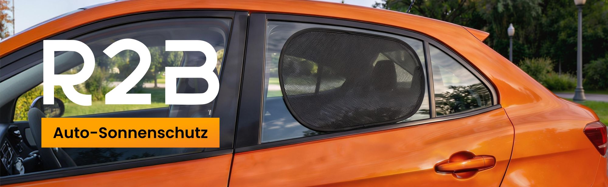 R2B Sonnenschutz Auto, 2 Stück Sonnenschutz Auto Baby, Selbstklebende Sonnenschutz, Sonnenschutz Auto hinten, Sonnenschutz Auto Kinder, Saugnäpfe Sonnenblende, Autofenster Sonnenschutz