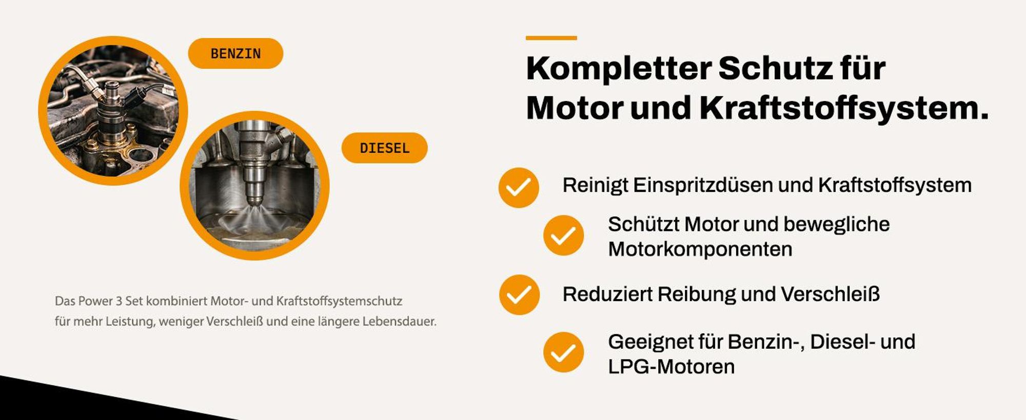 Metal Guard Set 700 ml Engine Fuel Injector Cleaner Motoröl Additiv Kraftstoffzusatz Diesel Benzin Motorschutz Reibungsschutz