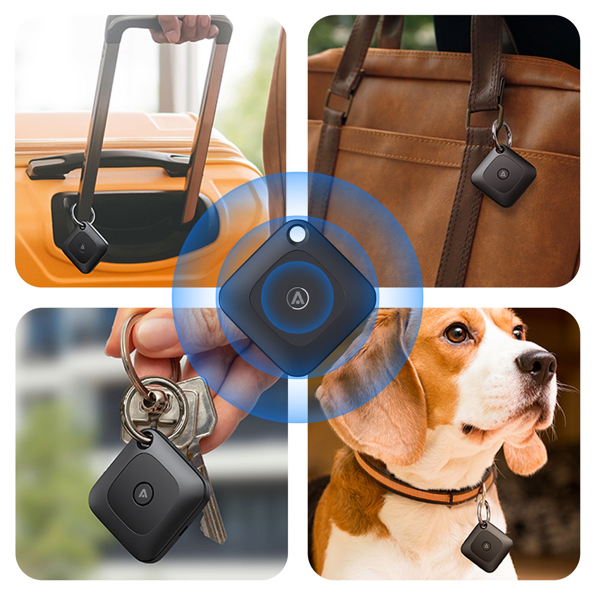 Bluetooth GPS Tracker für Alltagsgegenstände – Nur kompatibel mit Apple App "Wo ist?" – Schwarz