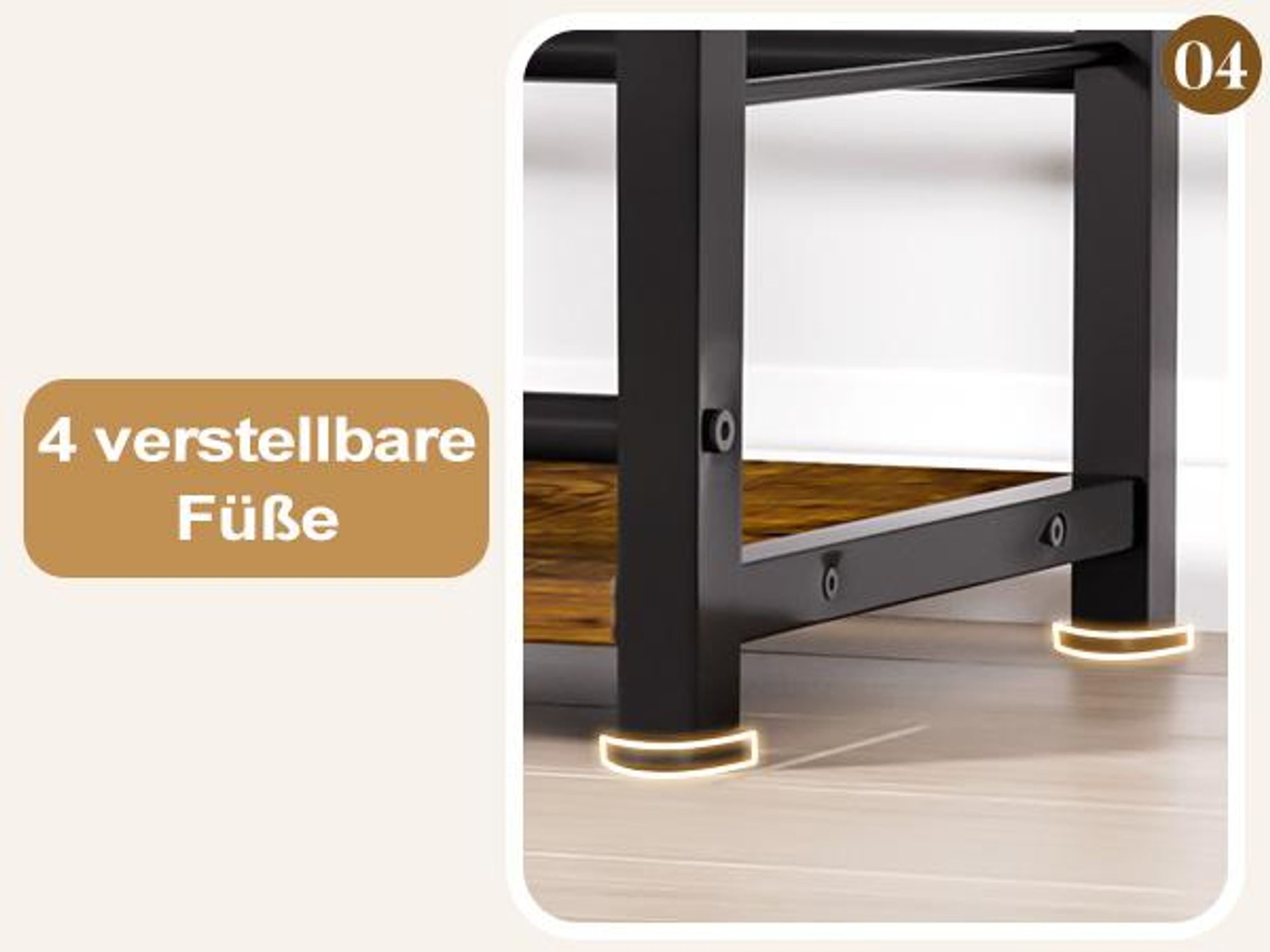 Yorbay Weinregal Stehend, Weinständer aus Holz &Metal 40x30x80cm Gewürzregal für Küche, Wohnzimmer, Kaffee - Bar
