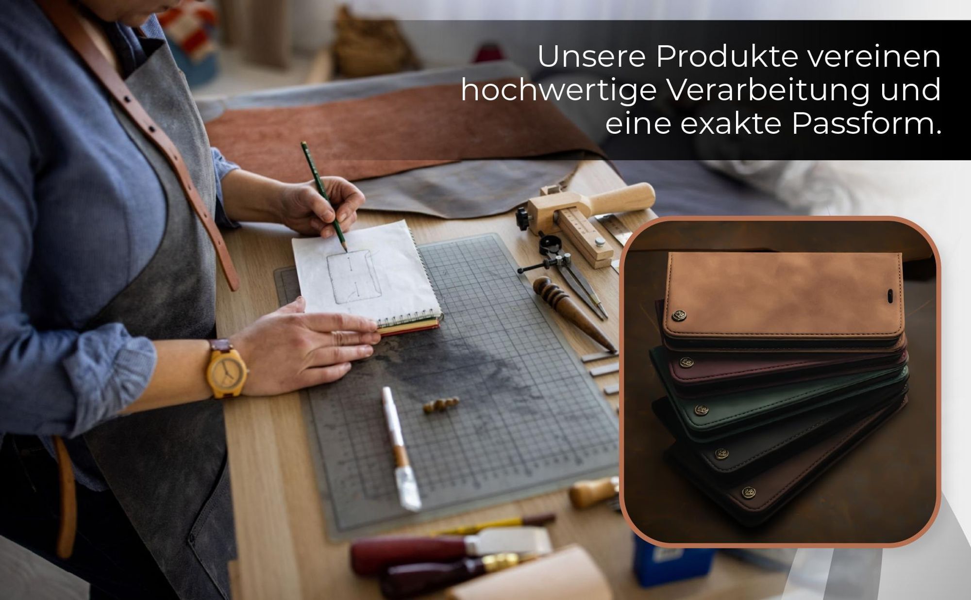 Fertigung der LBH Handytasche für Google Pixel 11 / 11 Pro aus hochwertigen Materialien