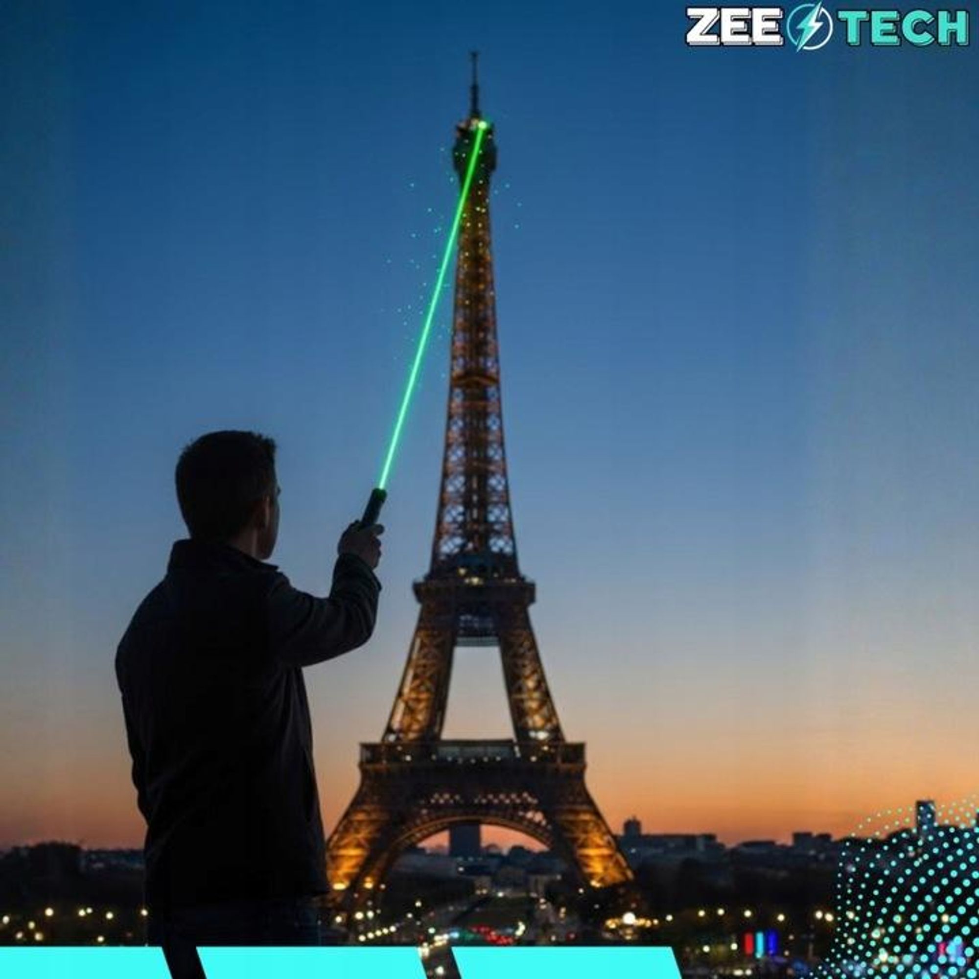 Grüner Laserpointer, starker Laser, 200 m Reichweite, USB-C Aufladung
