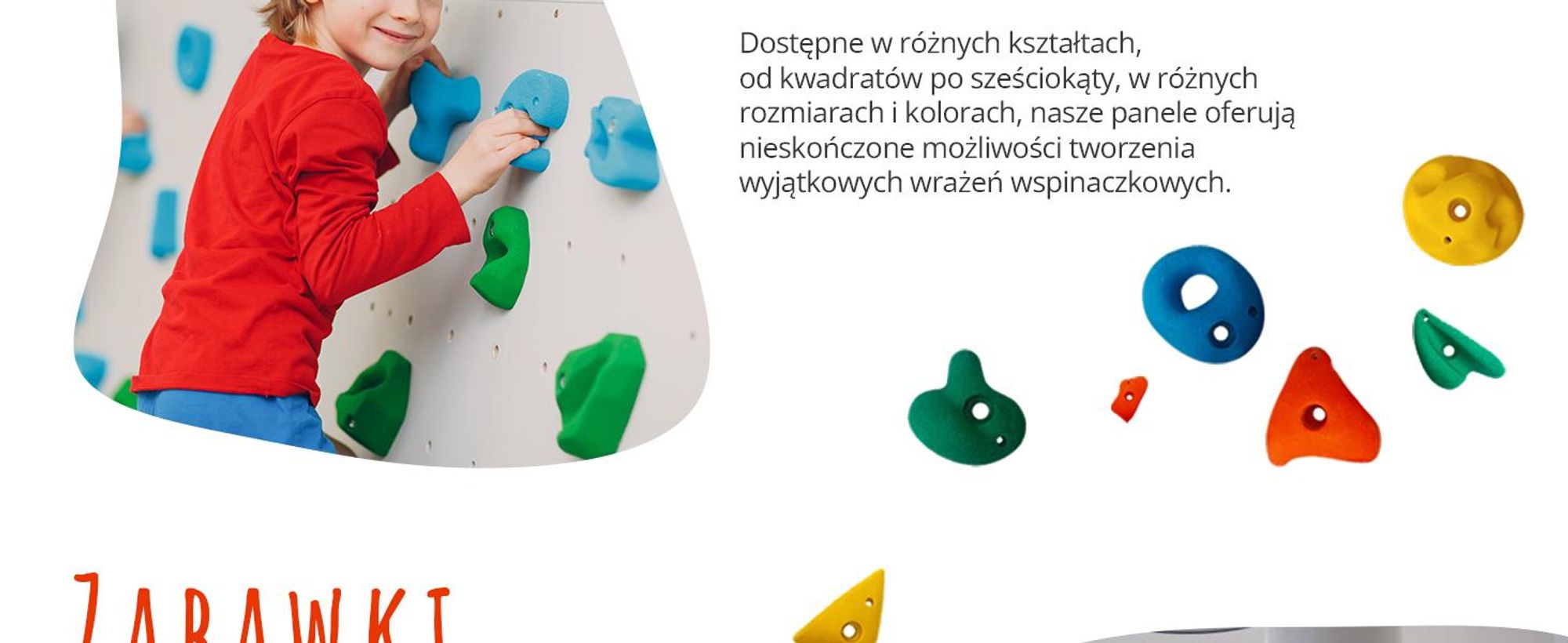 Create for you® – Ścianka Wspinaczkowa, 3x Panel 86x75 cm, 15 Kolorowych Chwytów, Domowa Wspinaczka, Sprzęt Fitness do Domu, Zabawa Ruchowa dla Dzieci