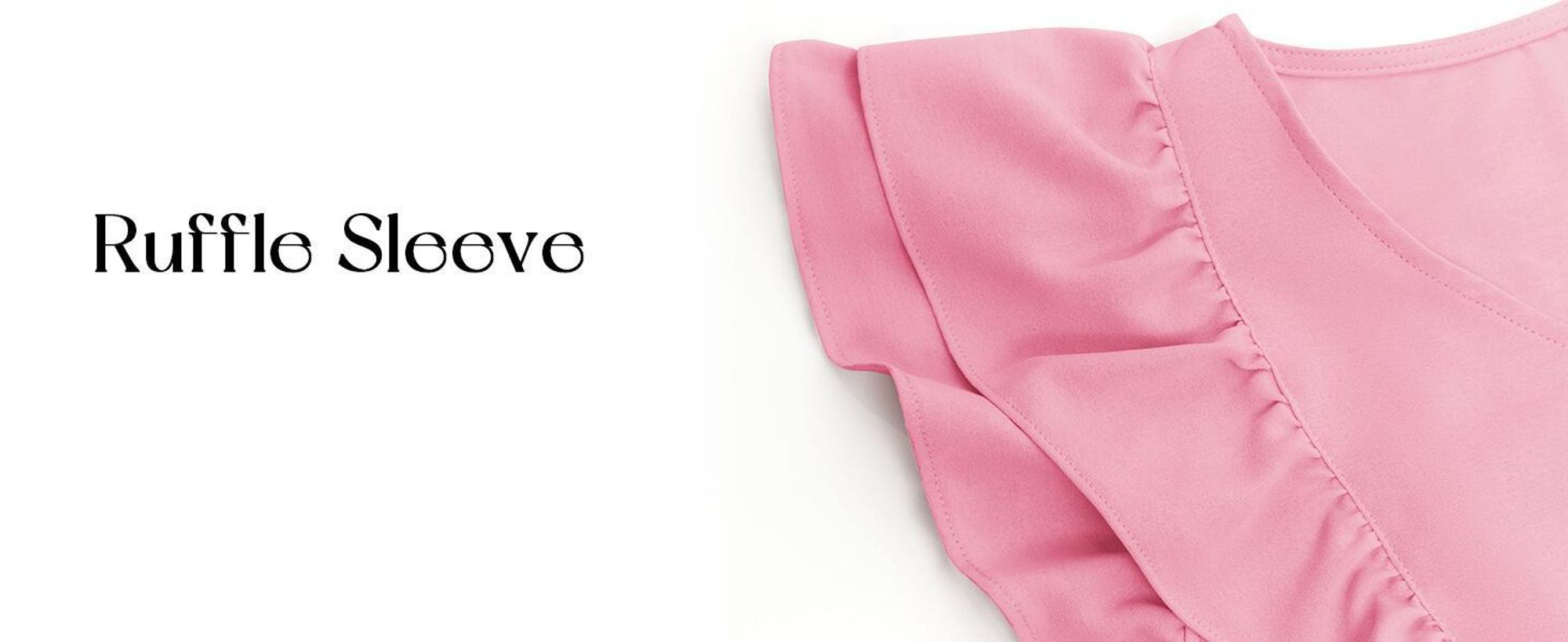 Damenkleid, Babydoll-Kleid, kurzärmelig mit Rüschen, V-Ausschnitt
