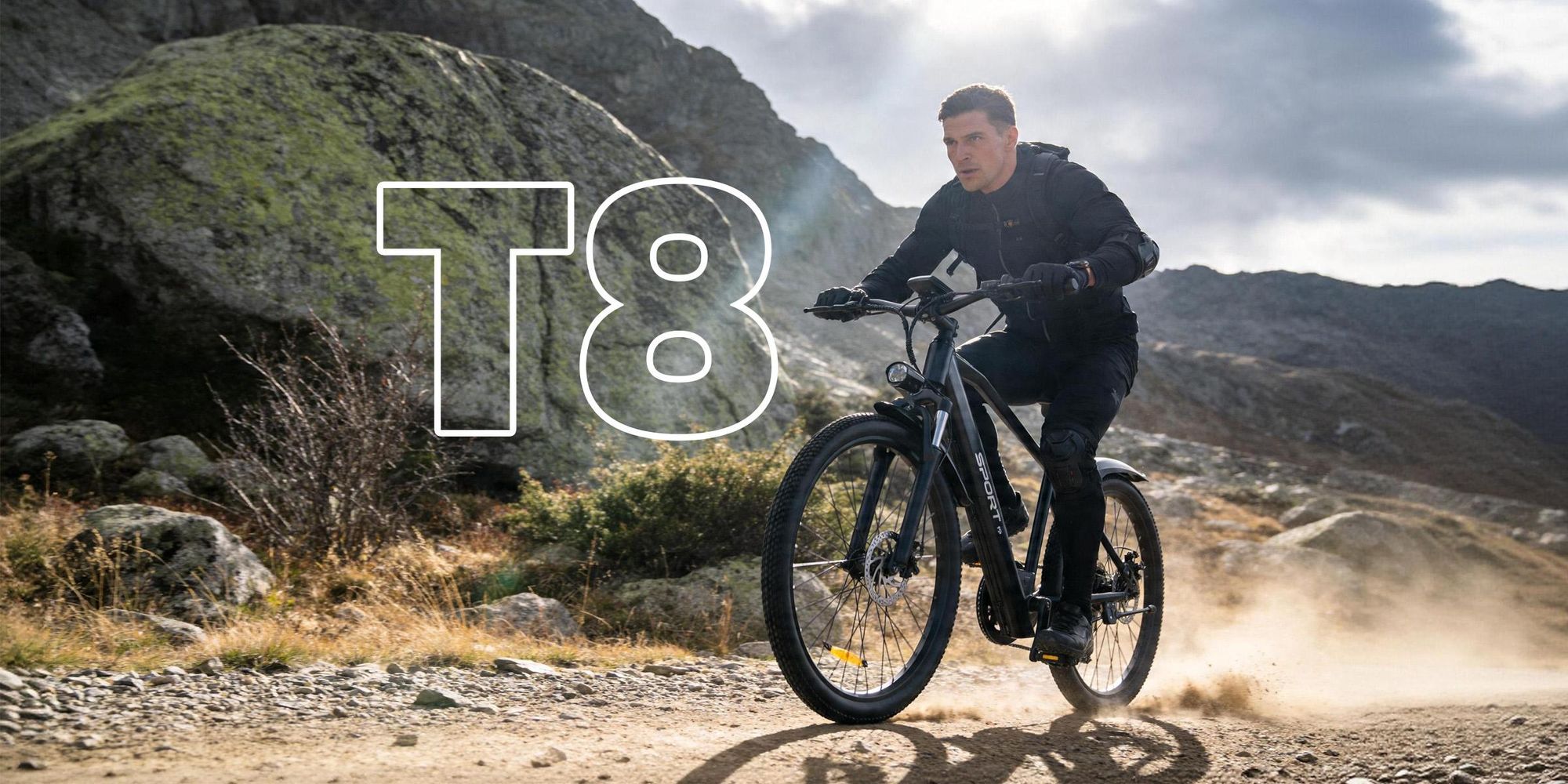 PiXELPiLOT 26 Zoll E Bike, T8 Trekking E-Bikes 48V 8Ah Akku, 25km/h, 7-Gang, Scheibenbremsen, Federgabel