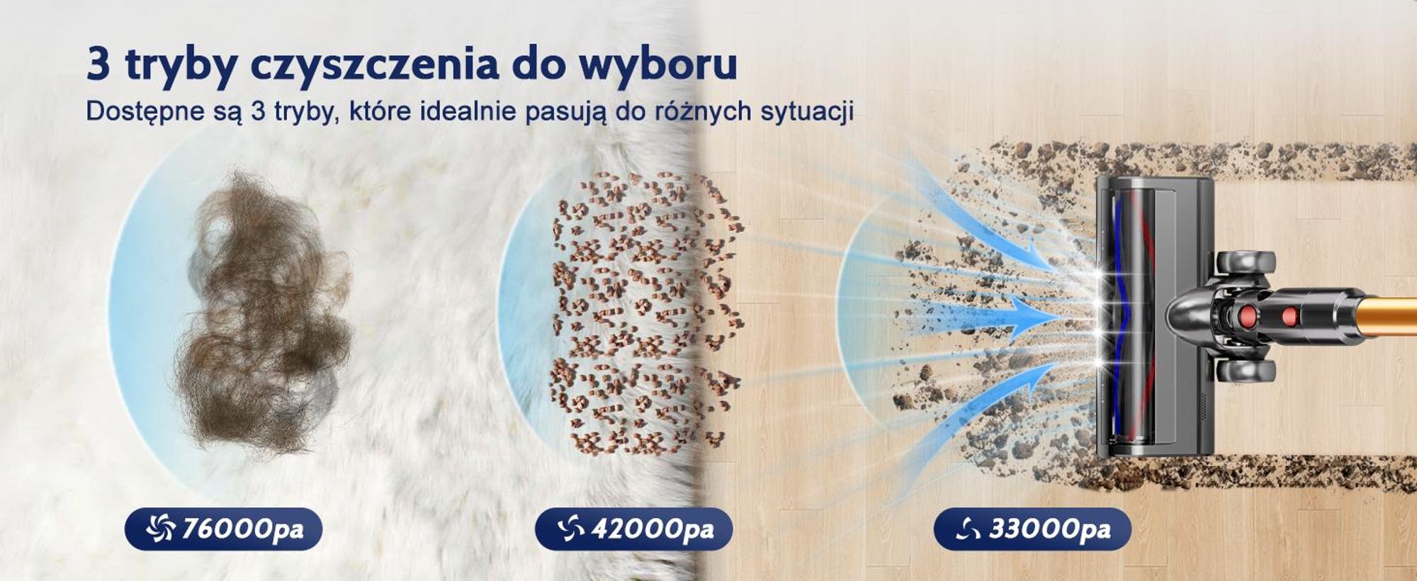 Odkurzacz akumulatorowy Aiibot 80000Pa, 70 minut pracy bezprzewodowej, odkurzacz akumulatorowy z wyświetlaczem LED i systemem zapobiegającym plątaniu się przewodu, trzy tryby pracy, 10 funkcji w jednym, odkurzacz ręczny, pojemność 2 l