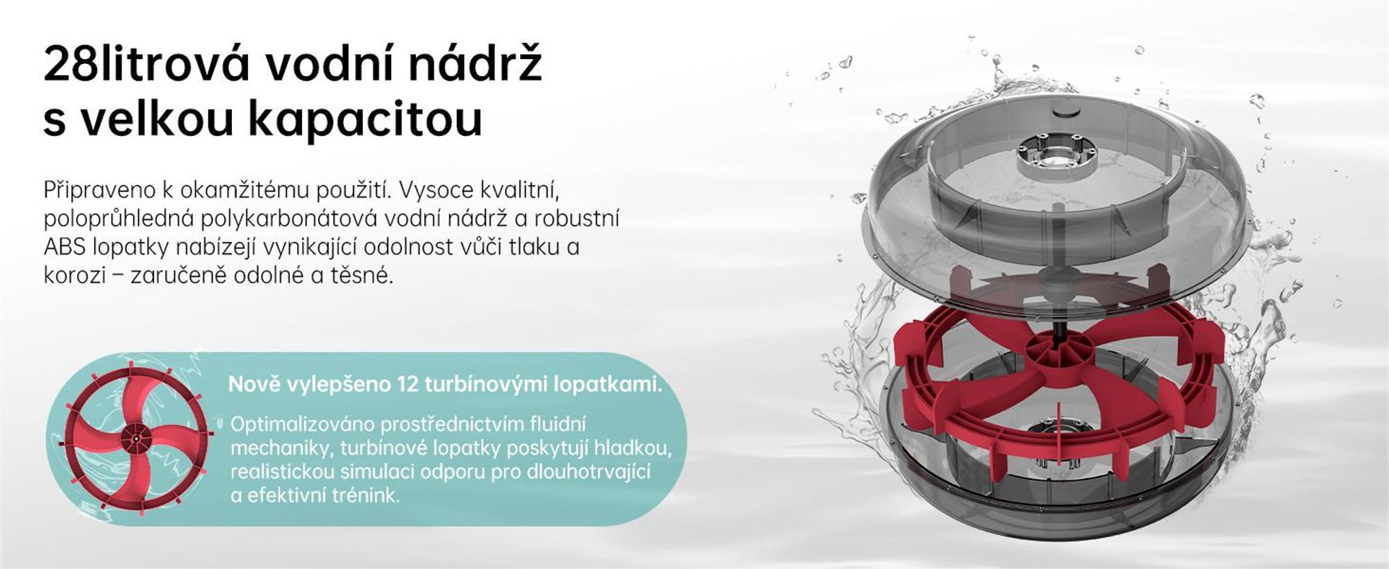 JASPORT R3 skladací vodný veslovací trenažér na doma z ho dubového dreva Bluetooth, LCD, Kinomap, 28 l, do 150 kg – Sapele