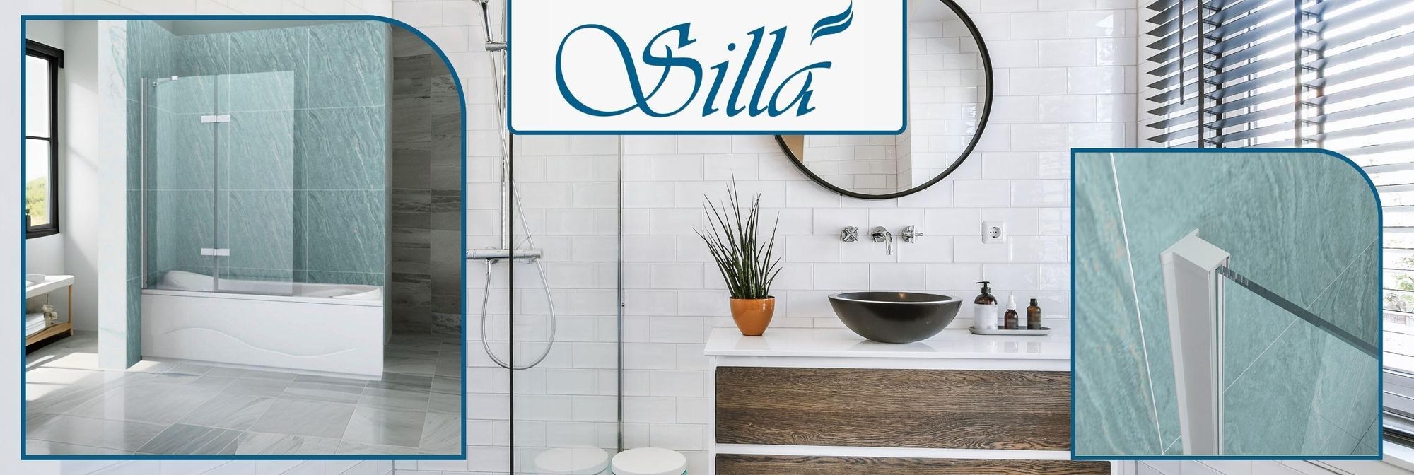 Silla, duschwand badewanne 100x150, duschwand aus glas, badewannenaufsatz, faltwand