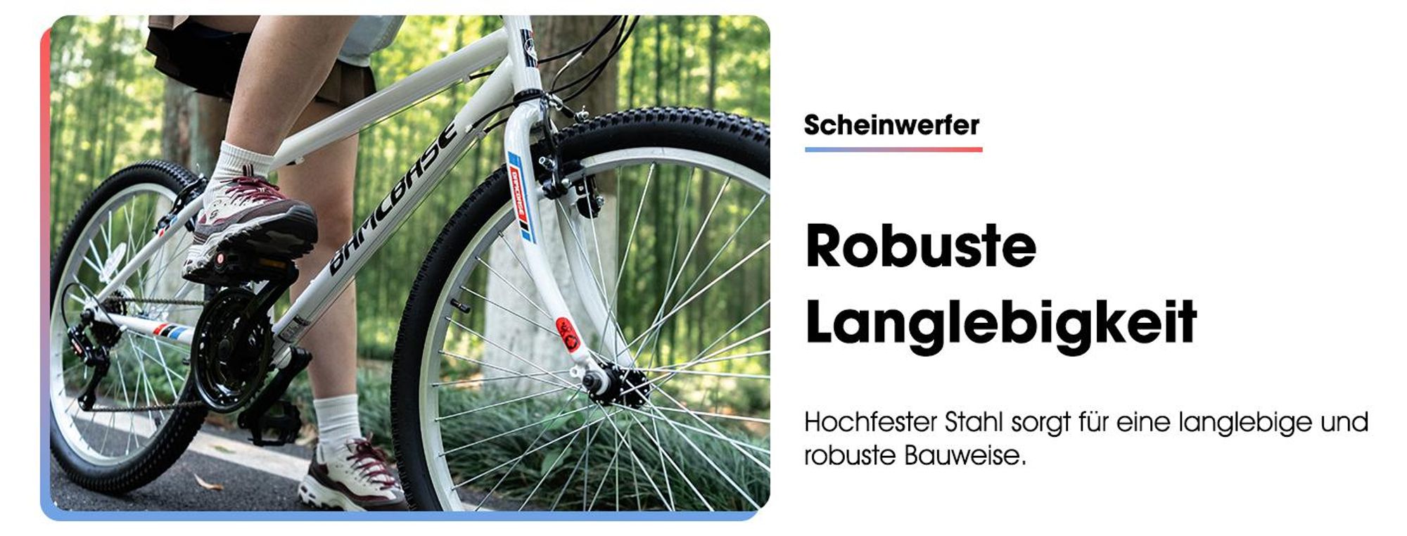 Hiland 26 Zoll Mountainbike mit 18 Gängen für Jugendliche, Damen und Erwachsene, ausgestattet mit Doppel-V-Bremse und stabiler Rahmen aus Hochkohlenst