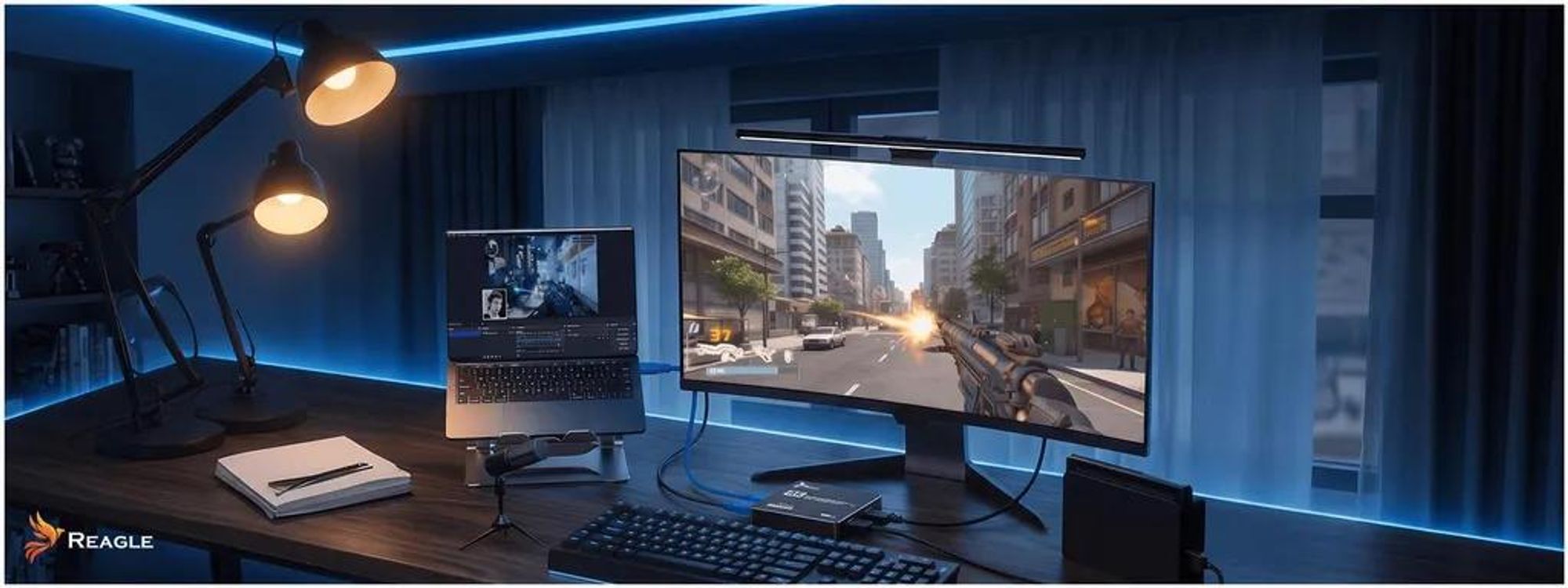 Reagle RYVC7 – HDMI USB Capture Card für Streaming und Videoaufnahmen