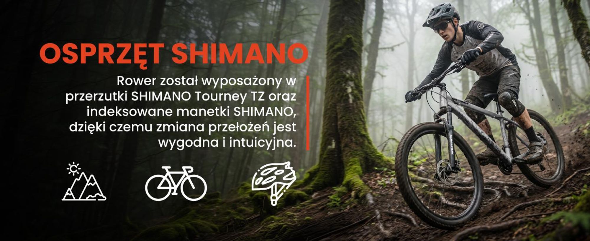 Rower górski z 26 calową ramą, hamulcami tarczowymi i amortyzatorem przednim w kolorze szarym