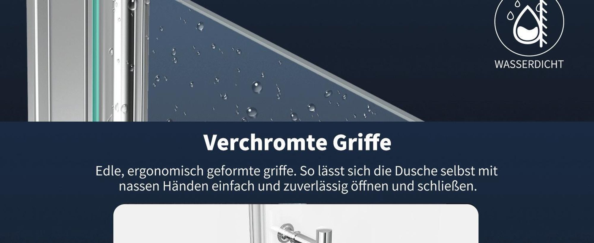 Nischentür 70x195cm Duschabtrennung Schwingtür Nishe Duschkabine Drehtür Duschtür 6mm ESG NANO Glas Duschwand Sicherheitsglas Pendeltür Dusche