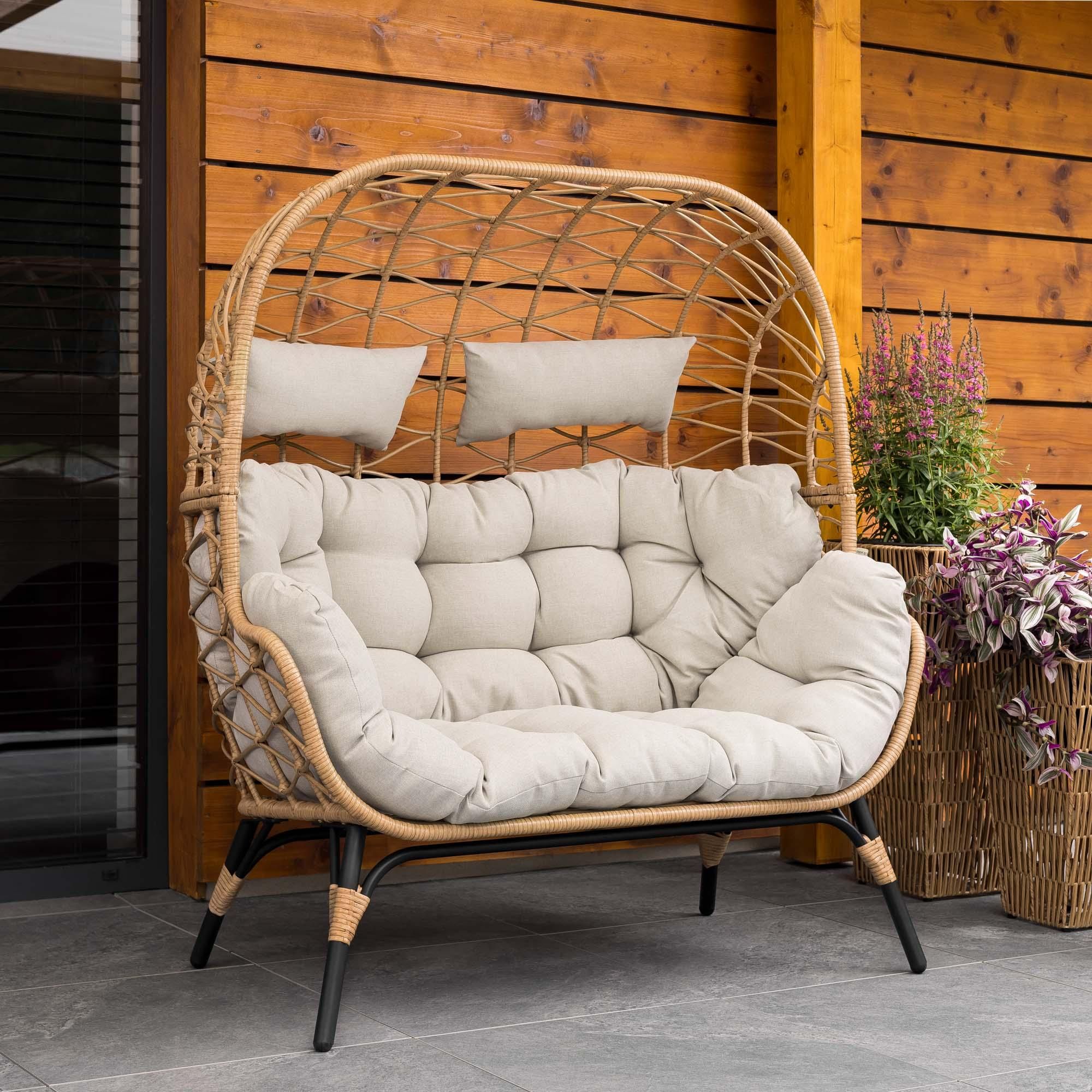 di volio Gartensessel ARCE – beige, Loungesessel Outdoor