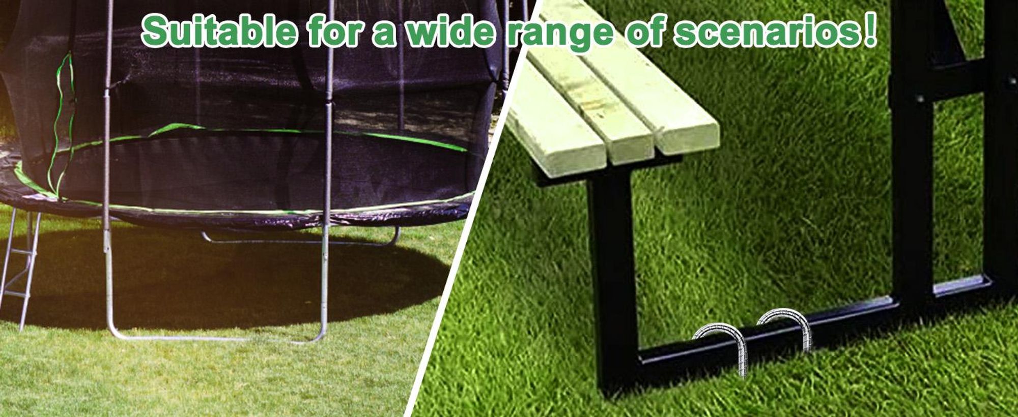 12× Bodenanker,30cm Bodenpfähle,Verzinkter Stahl Bodenanker Trampolin,Bewehrungsstab Zeltheringe,Garten Pfähle,Camping Zelt Heringe Silber U