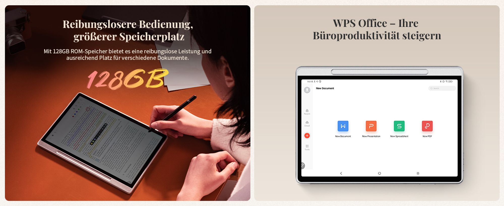 XPPen Magic Note Pad, Verkabelt & Kabellos, 5080 lpi, 148 x 236 mm, USB/Bluetooth, 31 cm (12.2"), IPS