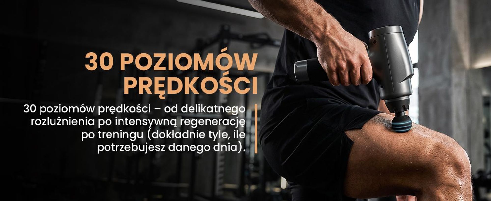 Pistoler do masażu z inteligentnym czujnikiem nacisku z LED i 30 biegami