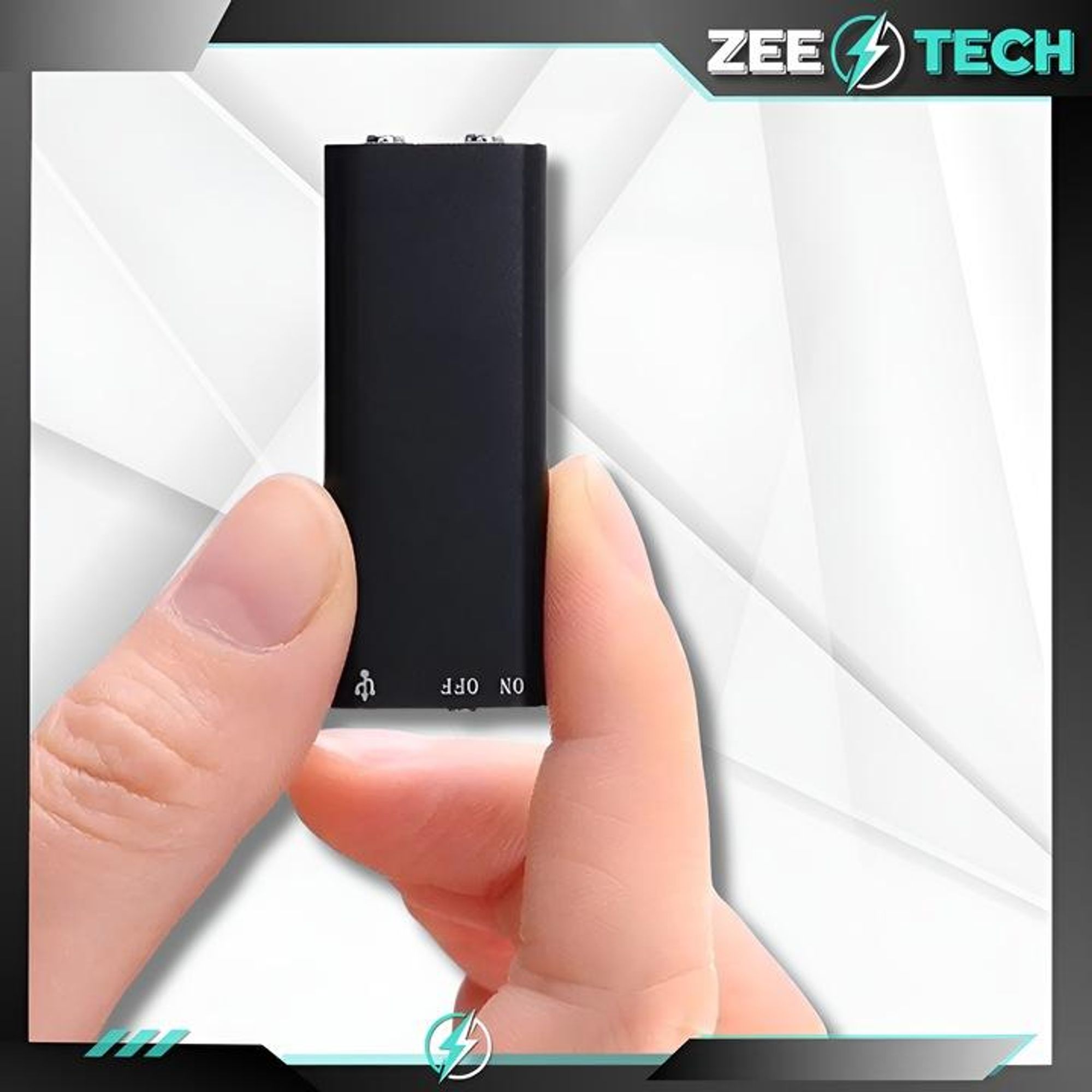 Mini-Spionagegerät, Kleines Diktiergerät 16 Gb, Spracherkennung, 2 Modi