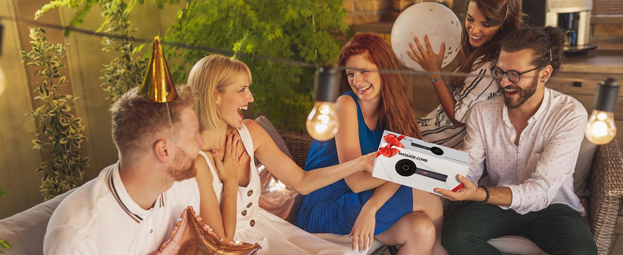 Elektrischer Kopfmassagegeräte, Haarbürste, Kopfhaut Massagebürste, Rotlicht Haarmassagebürste,  3 Modi, Ölspender für Haare, 360° Knetmassage