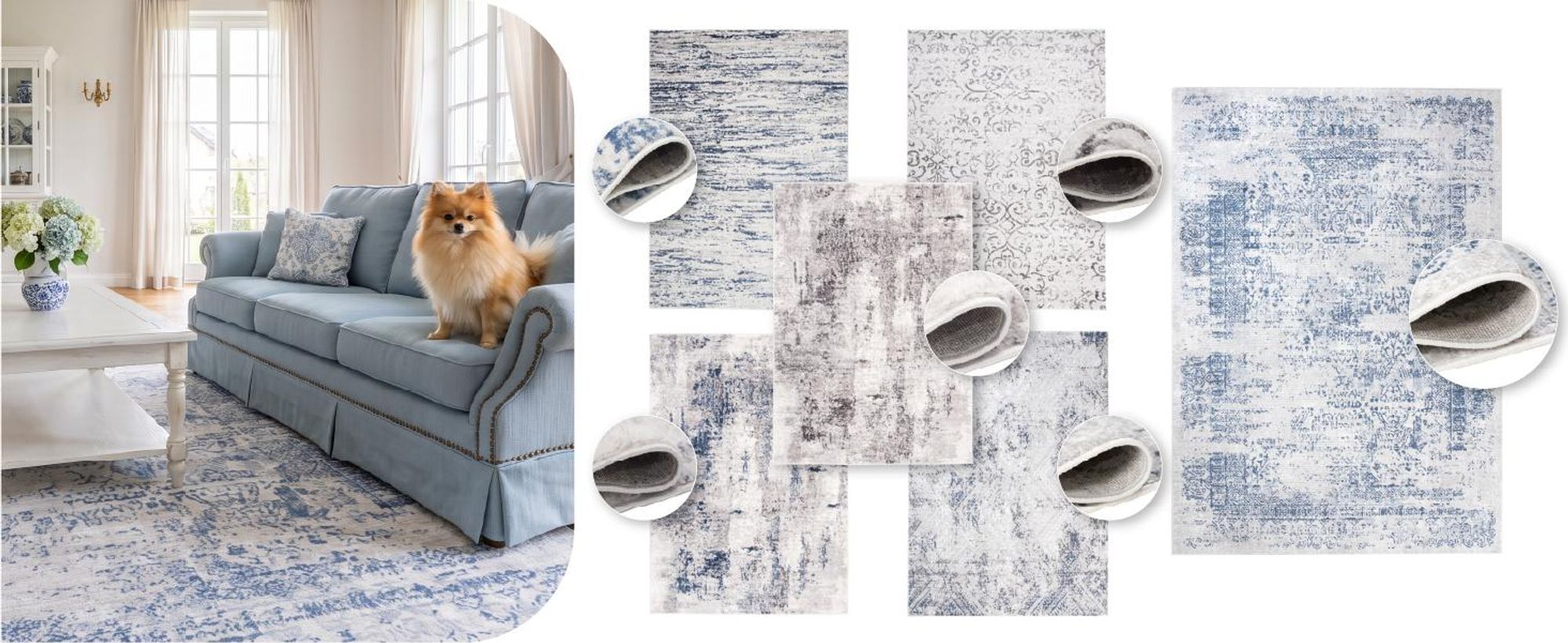 Tapiso Teppich SKY Modern Beige Grau Wohnzimmer 140 x 200 cm