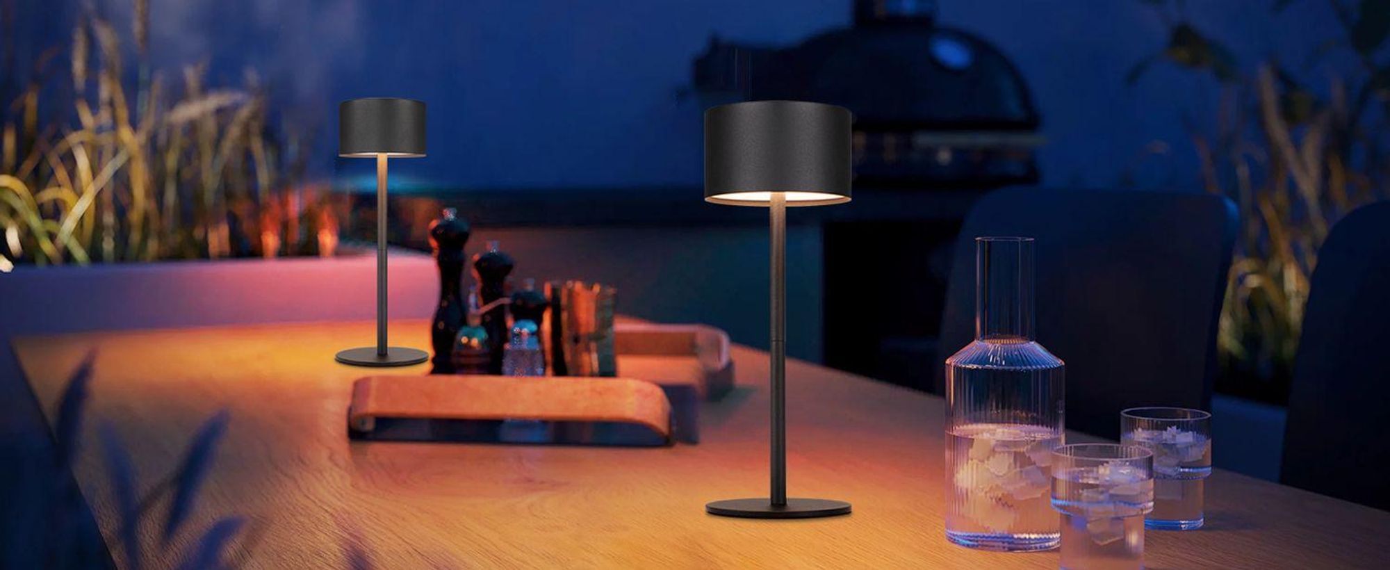 ZMH 2ER LED nachttischlampe Schwarz Tischlampe Touch Dimmbar Akku Tischleuchte Kabellos mit 3 Farbtemperaturen Höhenverstellbar USB Aufladbar