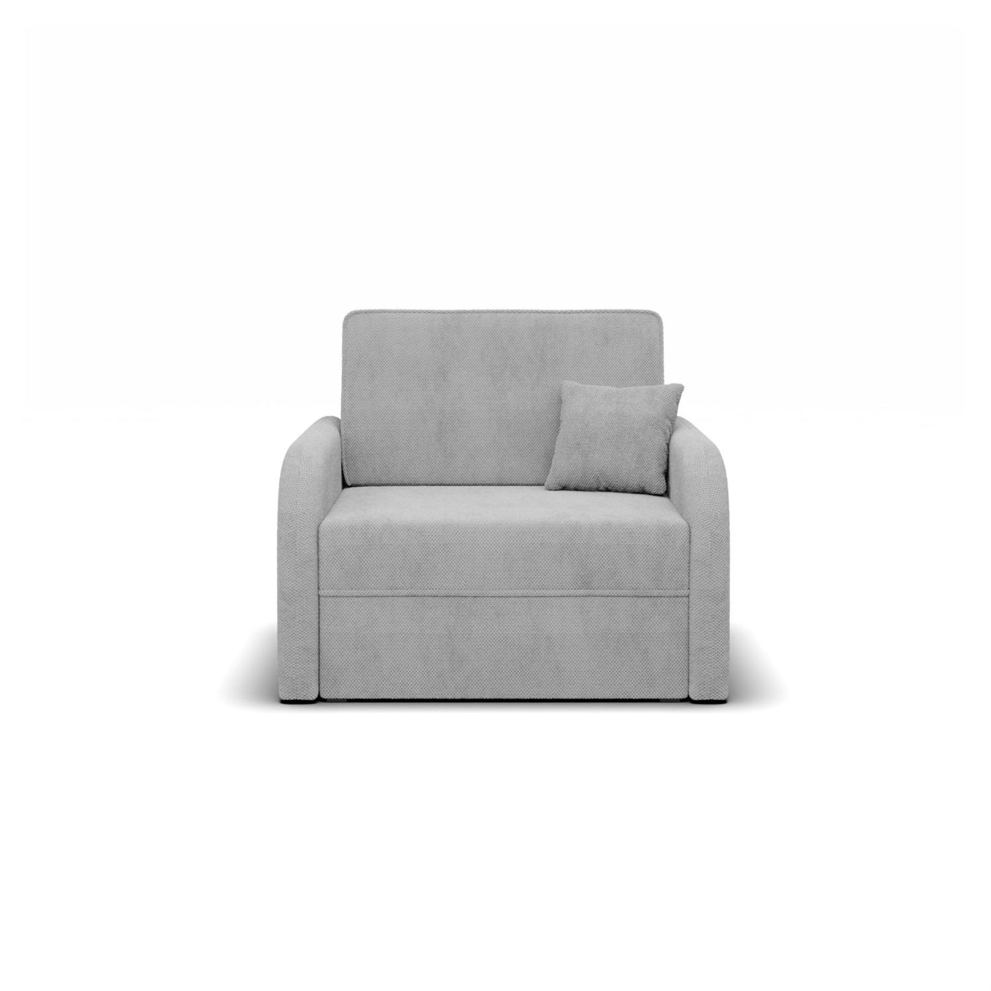 Sessel mit Schlaffunktion, Schlafsessel für Wohnzimmer, SOMO 80cm, Grau