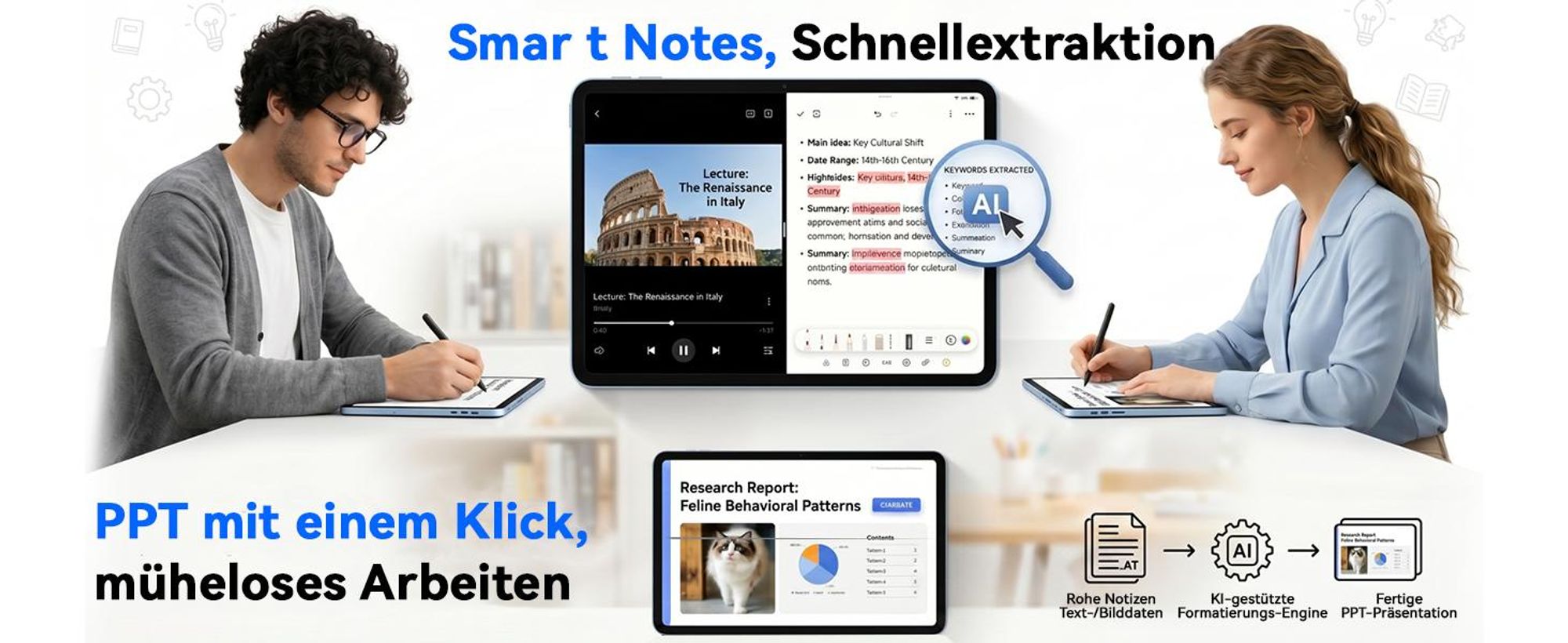 TABWEE T70 11“ Tablet, 32(8+24)+256GB, Android 16, 8000mAh, BT5.0, Face ID, Widevine L1, Rheinland, Umfasst Tastatur, Maus, Eingabestift usw