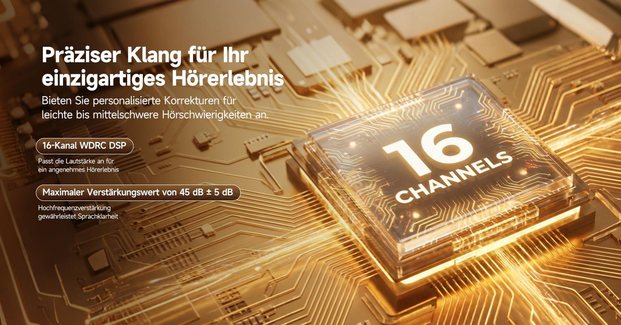 Retekess TE105 RIC Hörgerät mit Bluetooth und App-Unterstützung, IP68 wasserdicht, 84H, 5 Modi,für mittelgradigen bis hochgradigen Hörverlust Senioren
