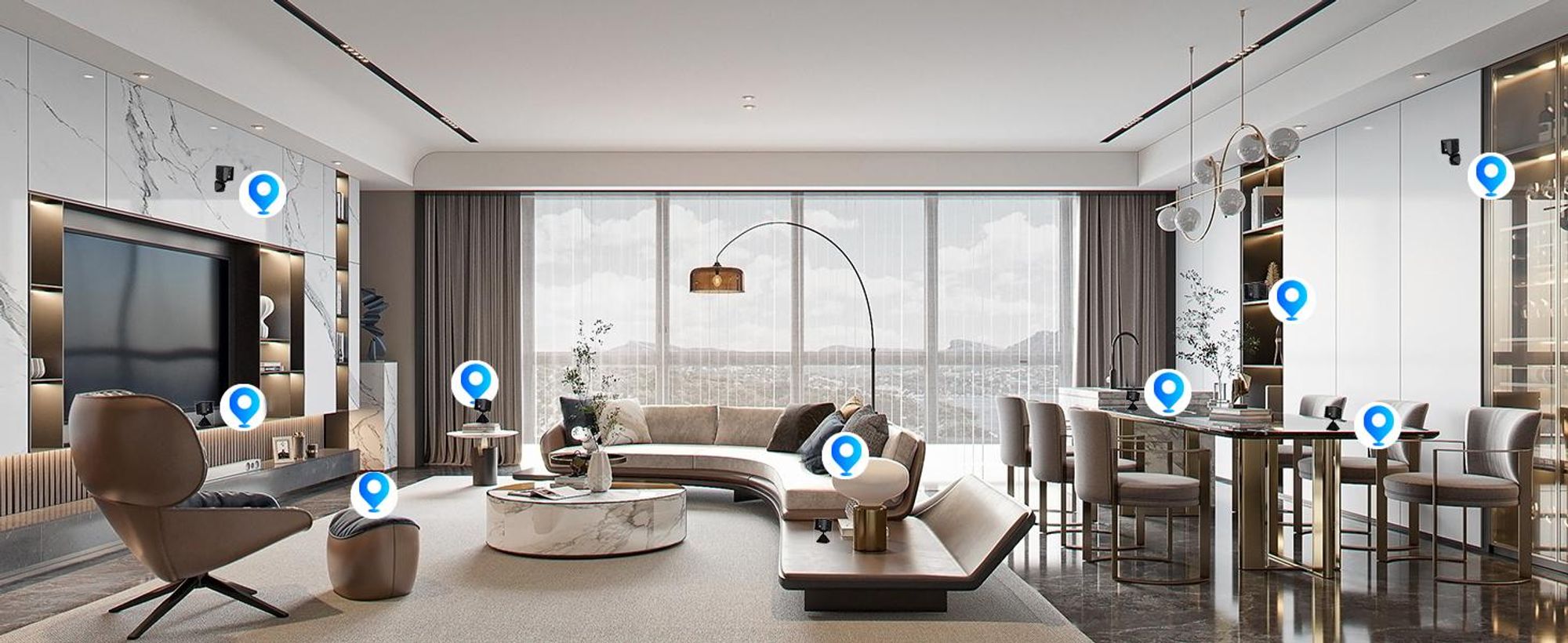 Mini Kamera, 4K HD 5G WiFi Überwachungskamera Innen, Kamera Überwachung Innen, er Cloud-Speicher, Lange Standby Akku Kamera, Bewegungsmelder
