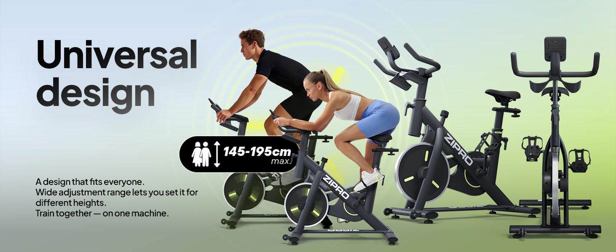 ZIPRO Domáci trenažér Modo Bluetooth aplikácia Indoor Cycle Fitnessbike Domáci trenažér Bike tichý Cardio tréning Seniori 110 kg Tréningové kolo Kinomap