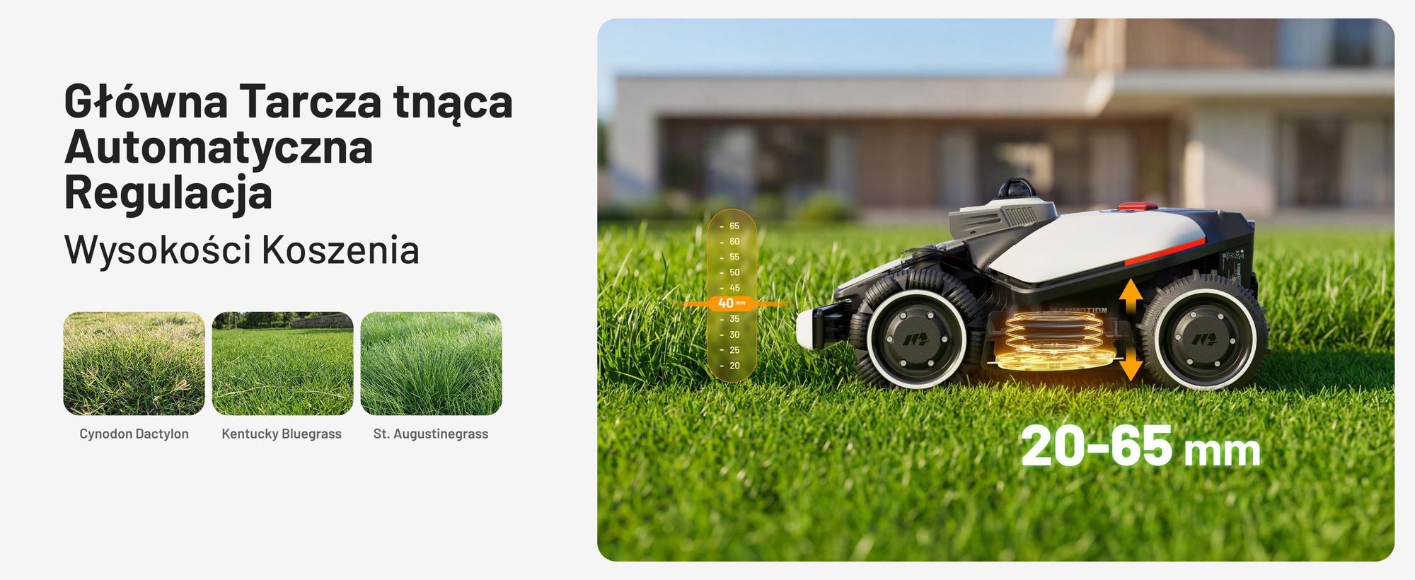 Robotická sekačka Mammotion LUBA Mini 2 AWD 1500, bez kabelu, do 1500 m², sekání okrajů, DropMow, mapování, 4G modul, APP