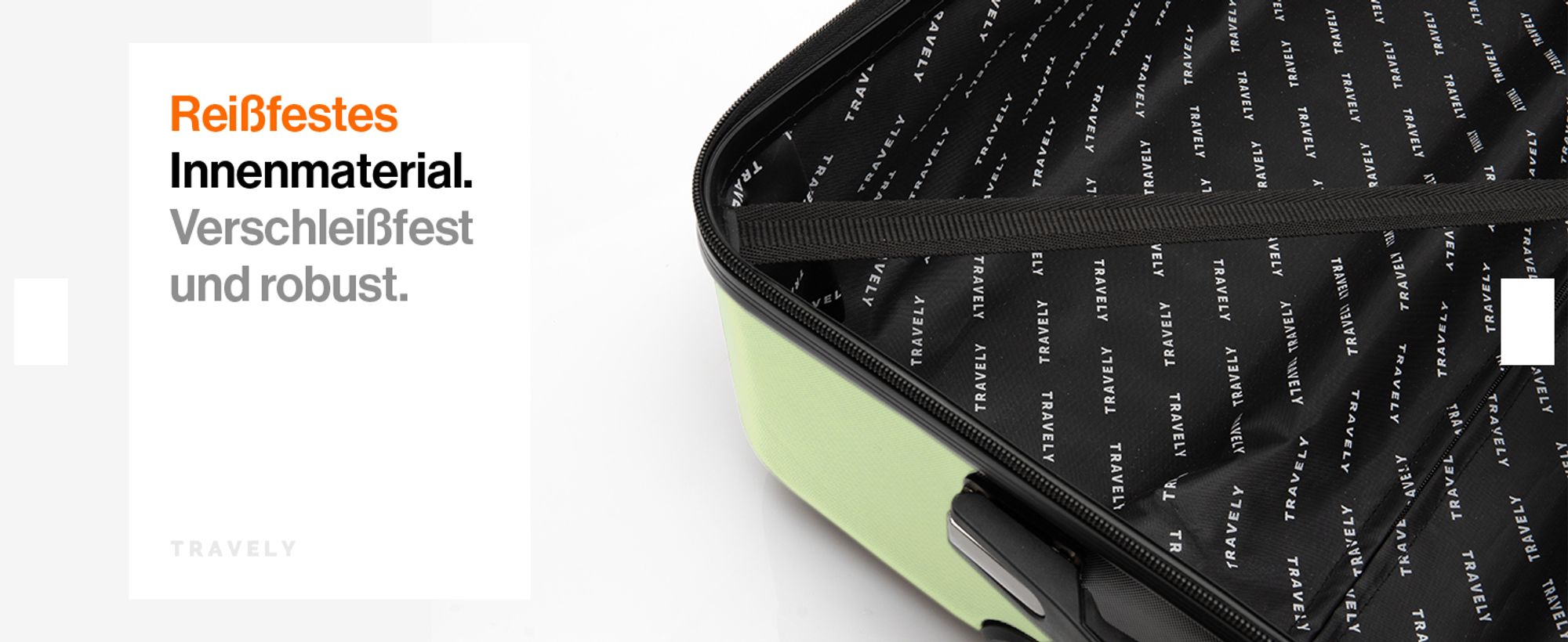 Travely Polycarbonat Koffer Groß 67cm L - 60L Innenvolumen - sehr robuster Hartschalen Koffer mit sanften Rollen & TSA Schloss, Reisekoffer, Koffer & Trolleys, Reisekoffer mit Rollen
