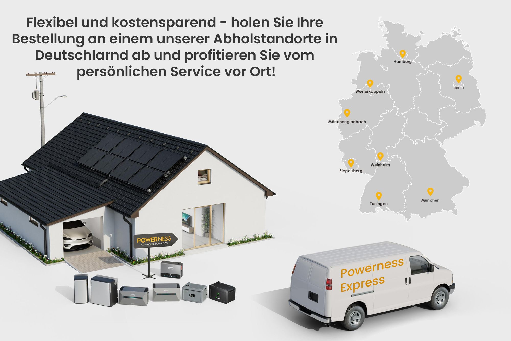 Powerness Balkonkraftwerk Speicher, EcoFlow Stream Ultra 1920Wh Balkonkraftwerk Speicher All-in-One 4 MPPT Speicher
