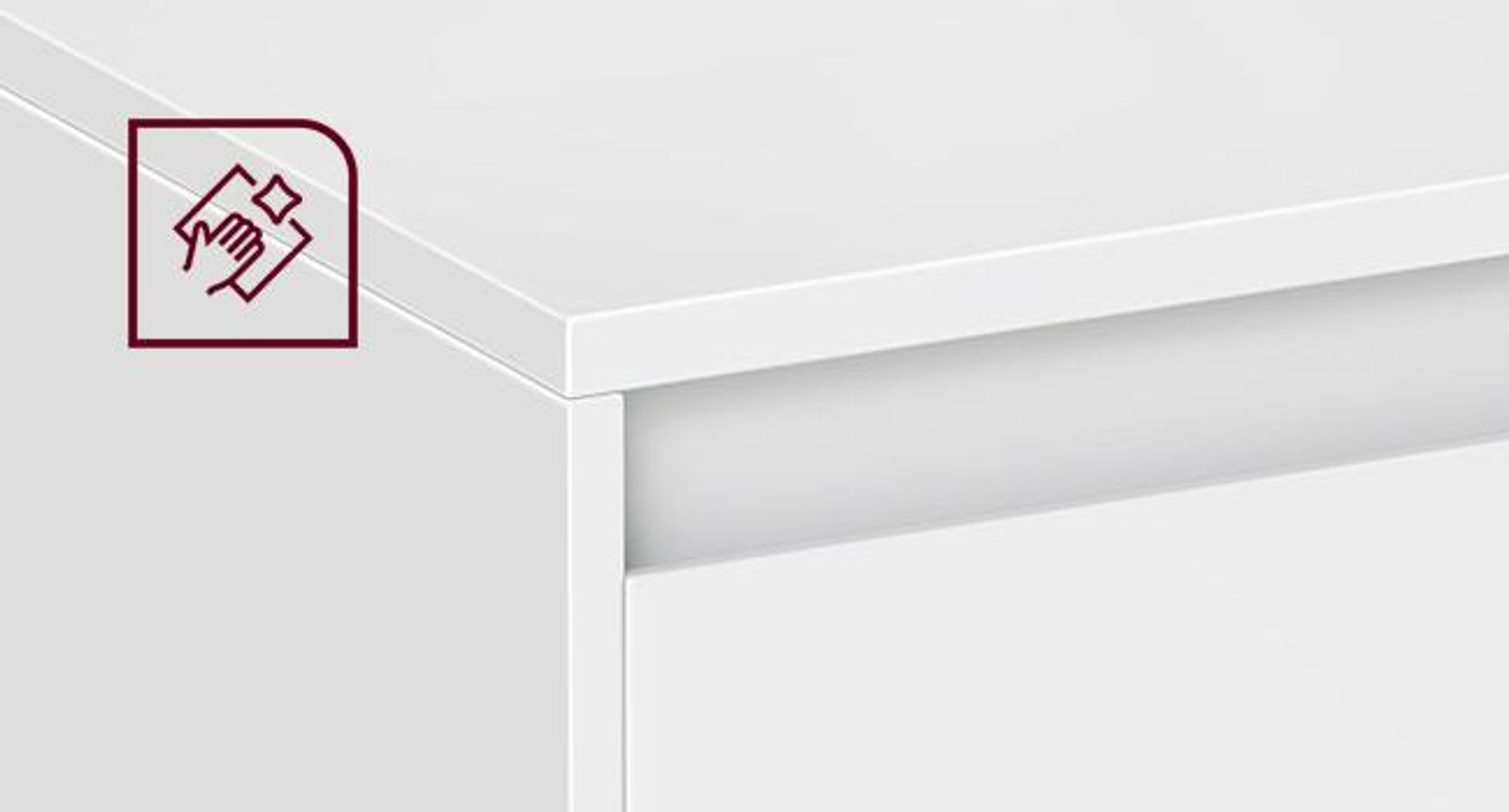 VASAGLE, Schmaler Nachttisch, Beistelltisch mit LED-Beleuchtung, Touch-Steuerung, 1/2 Set